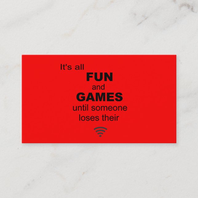 I.T. Business Card - Red (Front)