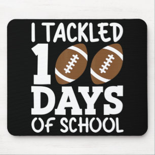I Tackled 100 Day Of School Football Boy 100th Day Mouse Mat
