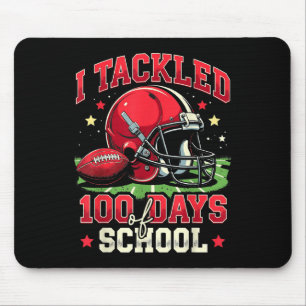 I Tackled 100 Days Of School 100th Day Football Mouse Mat