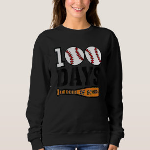 I Tackled 100 Days Of School Baseball 100th Day Bo Sweatshirt