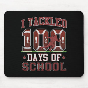I Tackled 100 Days Of School Football 100th Day Ki Mouse Mat