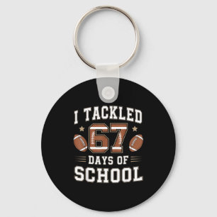 I Tackled 67 Days Of School Funny Six Seven Meme F Key Ring