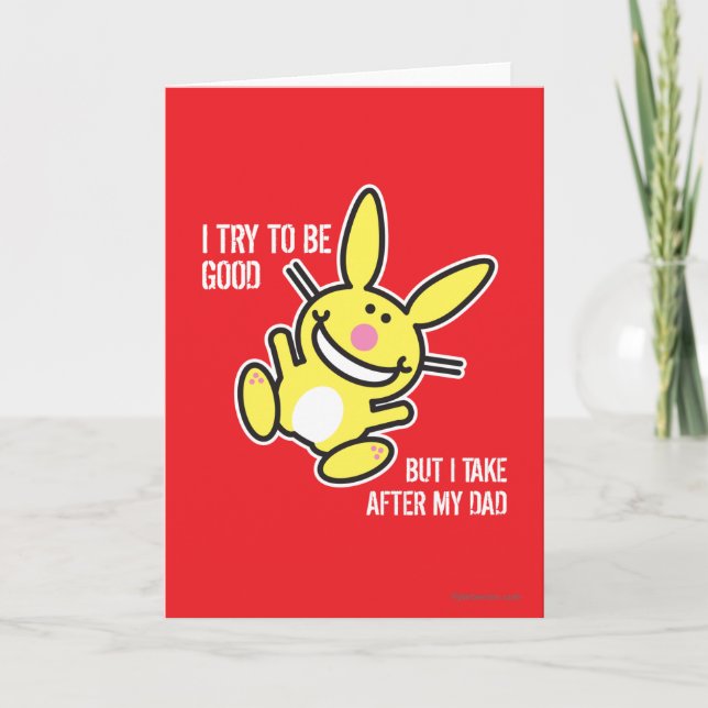 I Take After My Dad Card (Front)