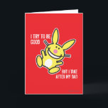 I Take After My Dad Card<br><div class="desc">It's Happy Bunny</div>