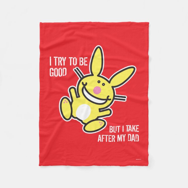 I Take After My Dad Fleece Blanket (Front)