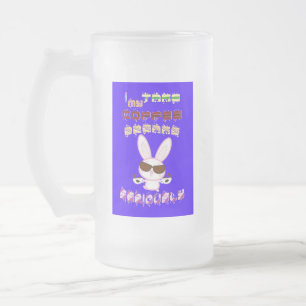 I Take My Coffee Breaks Seriously Frosted Glass Beer Mug