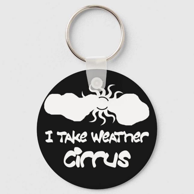 I Take Weather Cirrus Key Ring (Front)