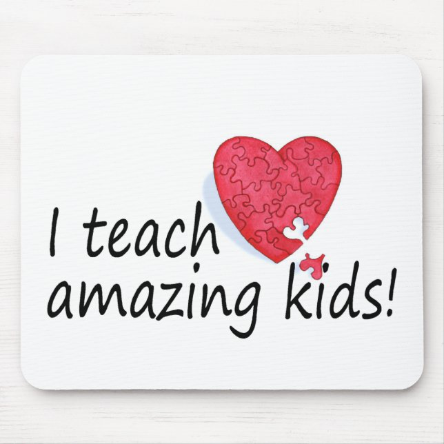 I Teach Amazing Kids Mouse Mat (Front)