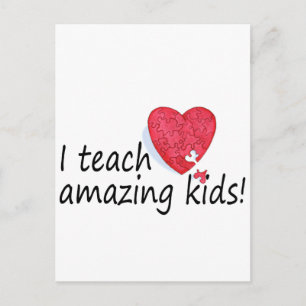 I Teach Amazing Kids Postcard