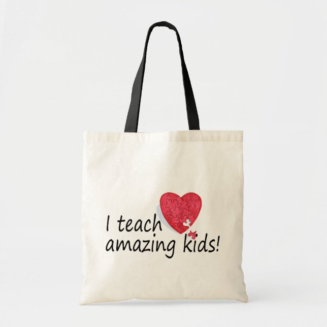 I Teach Amazing Kids Tote Bag (Front)