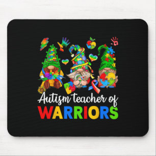 I Teach Awesome Kids Autism Awareness Gnomes Mouse Mat