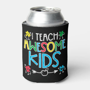 I Teach Awesome Kids Autism Awareness Sped Teacher Can Cooler