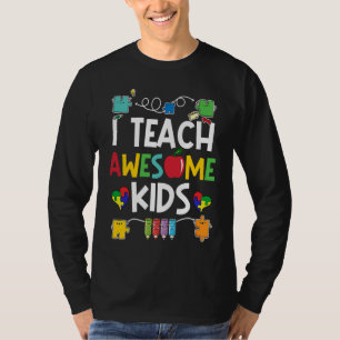 I Teach Awesome Kids Autism Awareness Teacher Men T-Shirt