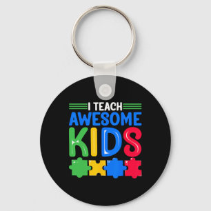 I Teach Awesome Kids - Autism Special Education Sp Key Ring