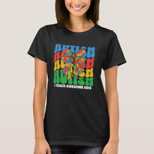 I Teach Awesome Kids SPED Autism Special Education T-Shirt