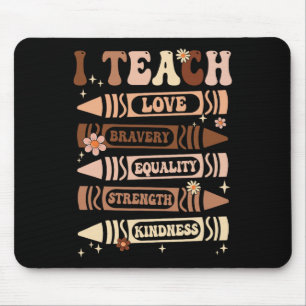 I Teach Black History Teacher Celebrate Black Hist Mouse Mat