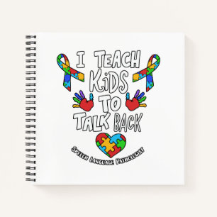 I Teach Kids To Talk Back Speech Language Therapy Notebook