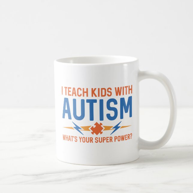 I Teach Kids With Autism Coffee Mug (Right)