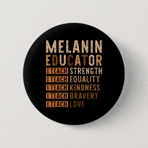 I Teach Love Black History Month African American  6 Cm Round Badge