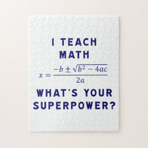 I Teach Math / What's Your Superpower? Jigsaw Puzzle