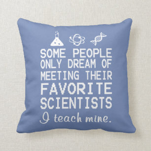 I Teach Mine Science Teacher Cushion