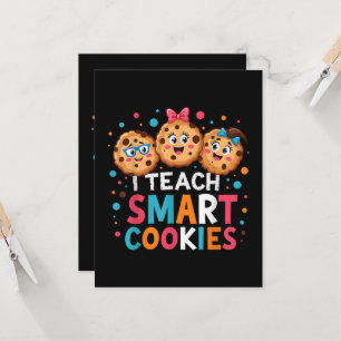 I Teach Smart Cookies Back to School Teacher  Invitation