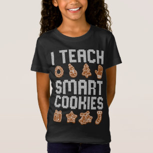 I Teach Smart Cookies Christmas Teacher Cute X-Mas T-Shirt