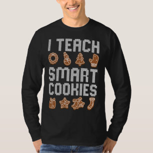 I Teach Smart Cookies Christmas Teacher Cute X-Mas T-Shirt