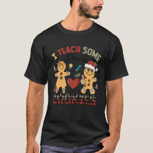 I Teach Smart Cookies Christmas Teachers Santa Gin T-Shirt