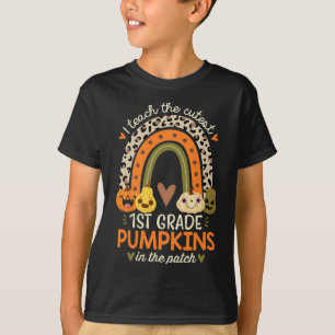 I Teach The Cutest 1st Grade Pumpkins Halloween Te T-Shirt