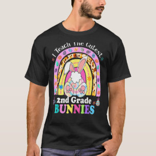 I Teach The Cutest 2nd Grade Bunnies Teacher Easte T-Shirt