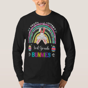 I Teach The Cutest 3rd Grade Bunnies Teacher Easte T-Shirt