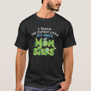 I Teach the Cutest 3rd Grade Monsters Halloween Te T-Shirt
