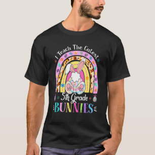 I Teach The Cutest 5th Grade Bunnies Teacher Easte T-Shirt