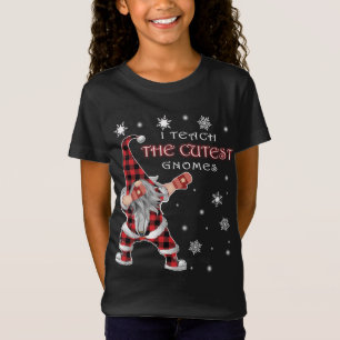 I Teach The Cutest Gnomes Christmas Funny Dabbing T-Shirt
