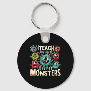 I Teach The Cutest Little Monsters Teacher Hallowe Key Ring