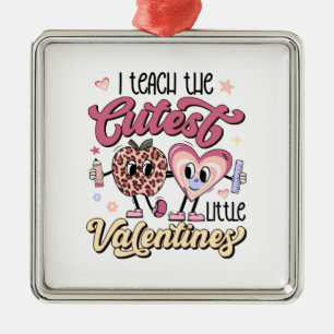 I Teach The Cutest Little Valentines Metal Tree Decoration