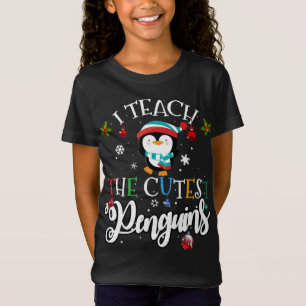 I teach the cutest Penguins, Cute Christmas Teache T-Shirt