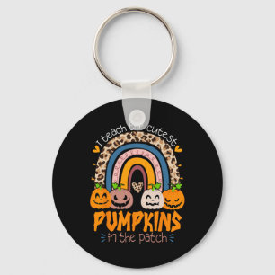 I Teach The Cutest Pumpkins In The Patch Retro Tea Key Ring