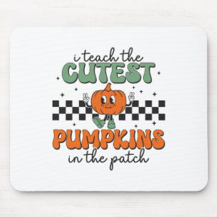 I Teach The Cutest Pumpkins In The Patch Retro Tea Mouse Mat