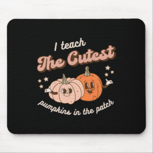 I Teach The Cutest Pumpkins In The Patch Retro Tea Mouse Mat