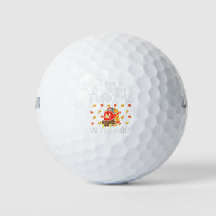I Teach The Cutest Turkeys Thanksgiving Teacher Me Golf Balls