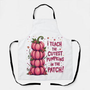 I Teach the Cuttest Pumpkin in the Patch Cancer Apron