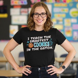 I Teach The Smartest Cookies In The Batch Blue T-Shirt