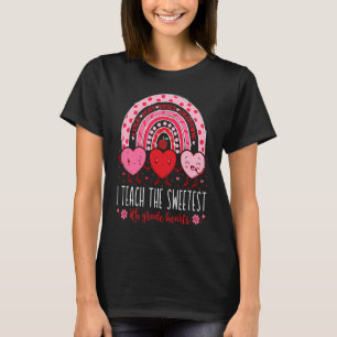 I Teach The Sweetest 8th Grade Hearts Teachers Val T-Shirt