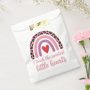 I Teach The Sweetest Hearts Rainbow Teacher Favour Bags