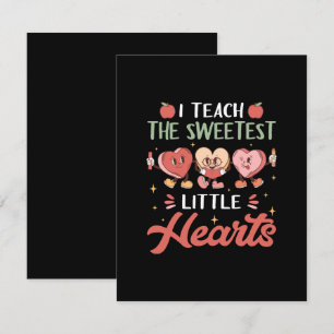I Teach The Sweetest Little Heart Enclosure Card