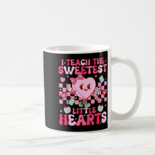 I Teach The Sweetest Little Heart Teacher Valentin Coffee Mug