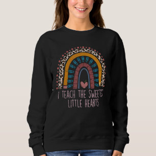 I Teach The Sweetest Little Hearts Teacher Valent Sweatshirt