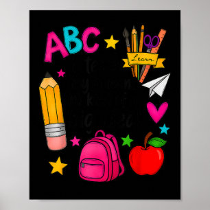 I Teach Tiny Humans Teacher Appreciation First Day Poster